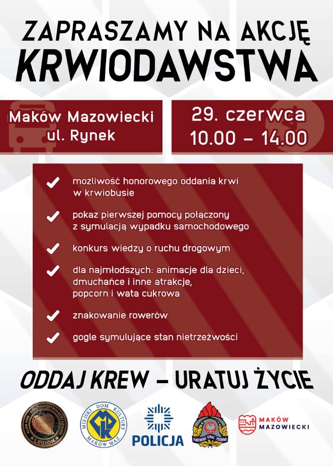 Poster about blood donation event. Created using Adobe Photoshop