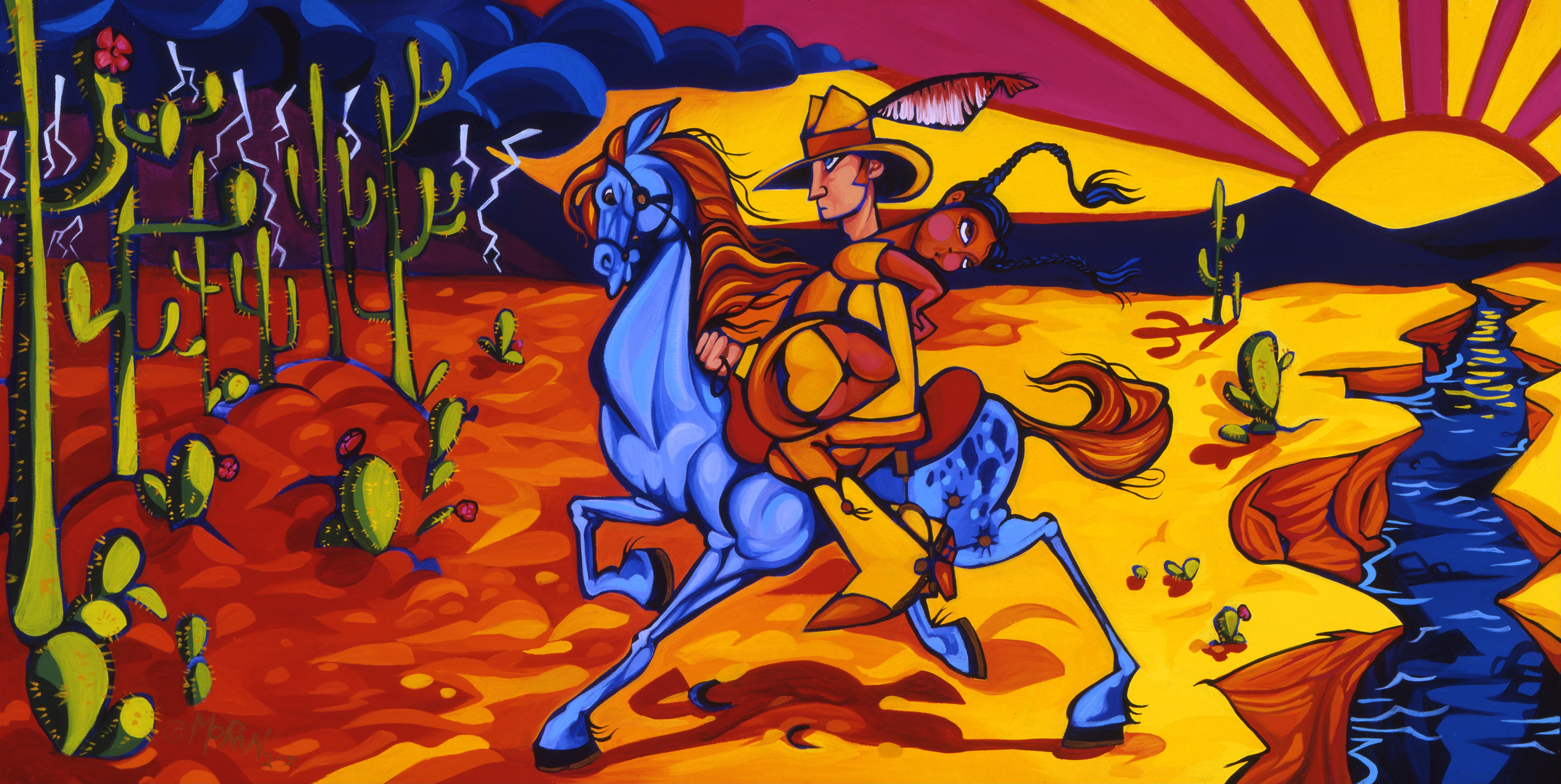 Sunset Cowboy