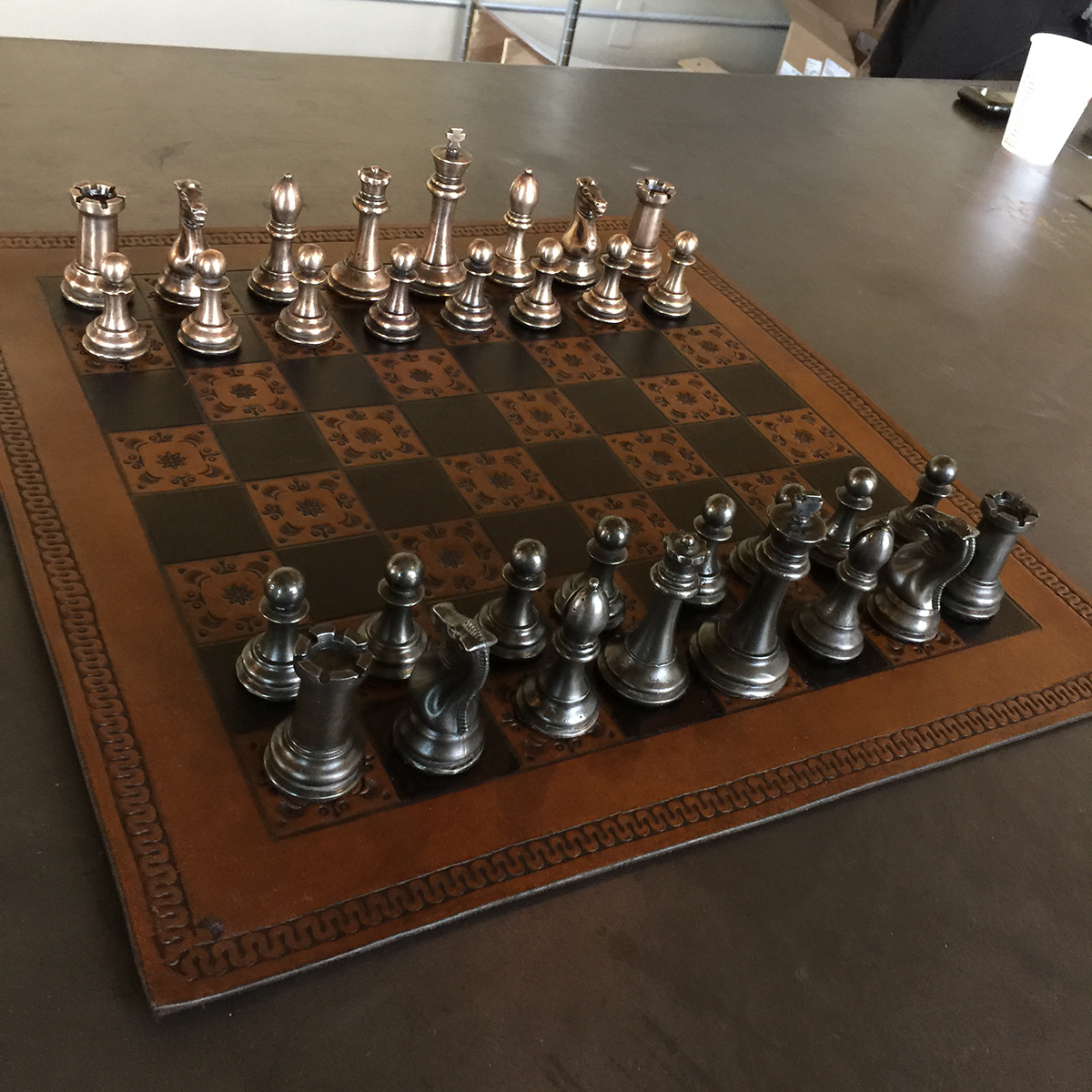 Ben Stagl - Cast Iron vs. Bronze Chess Set