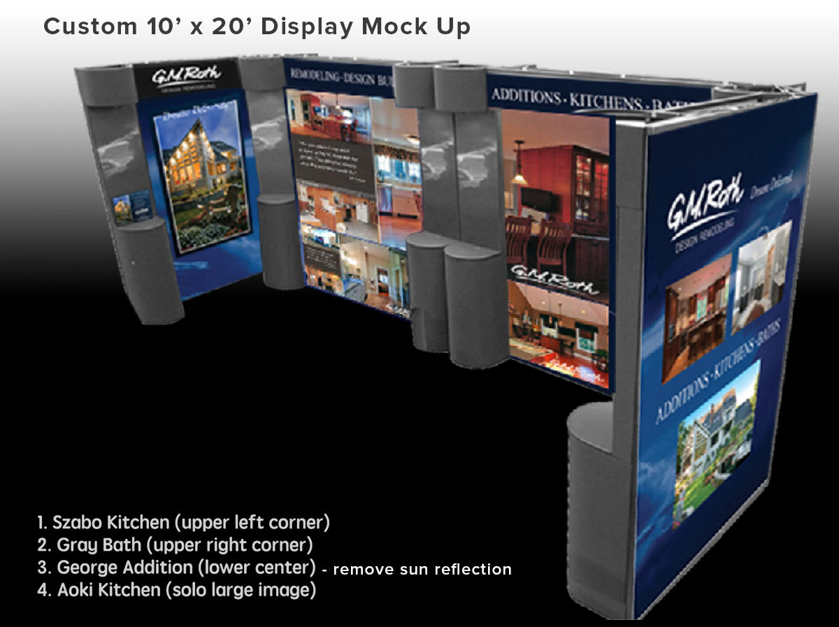 Custom TradeShow Booth Display Mock Up