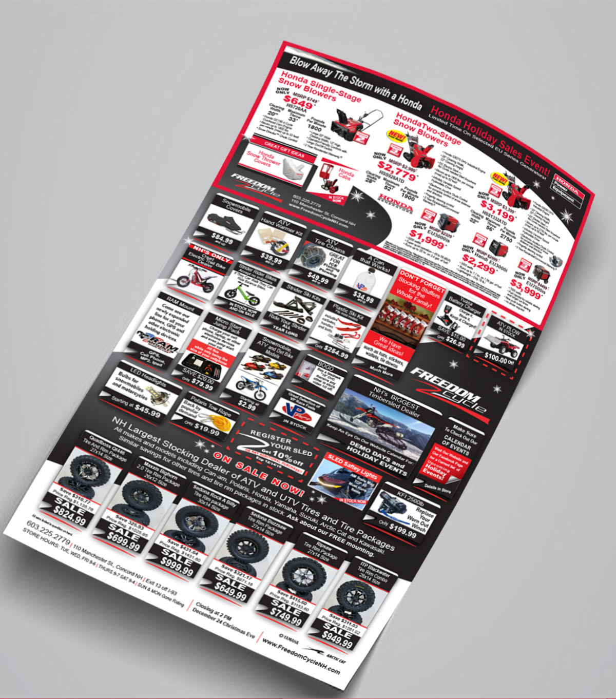 Freedom Cycle-Honda- CO-OP Ad Spread