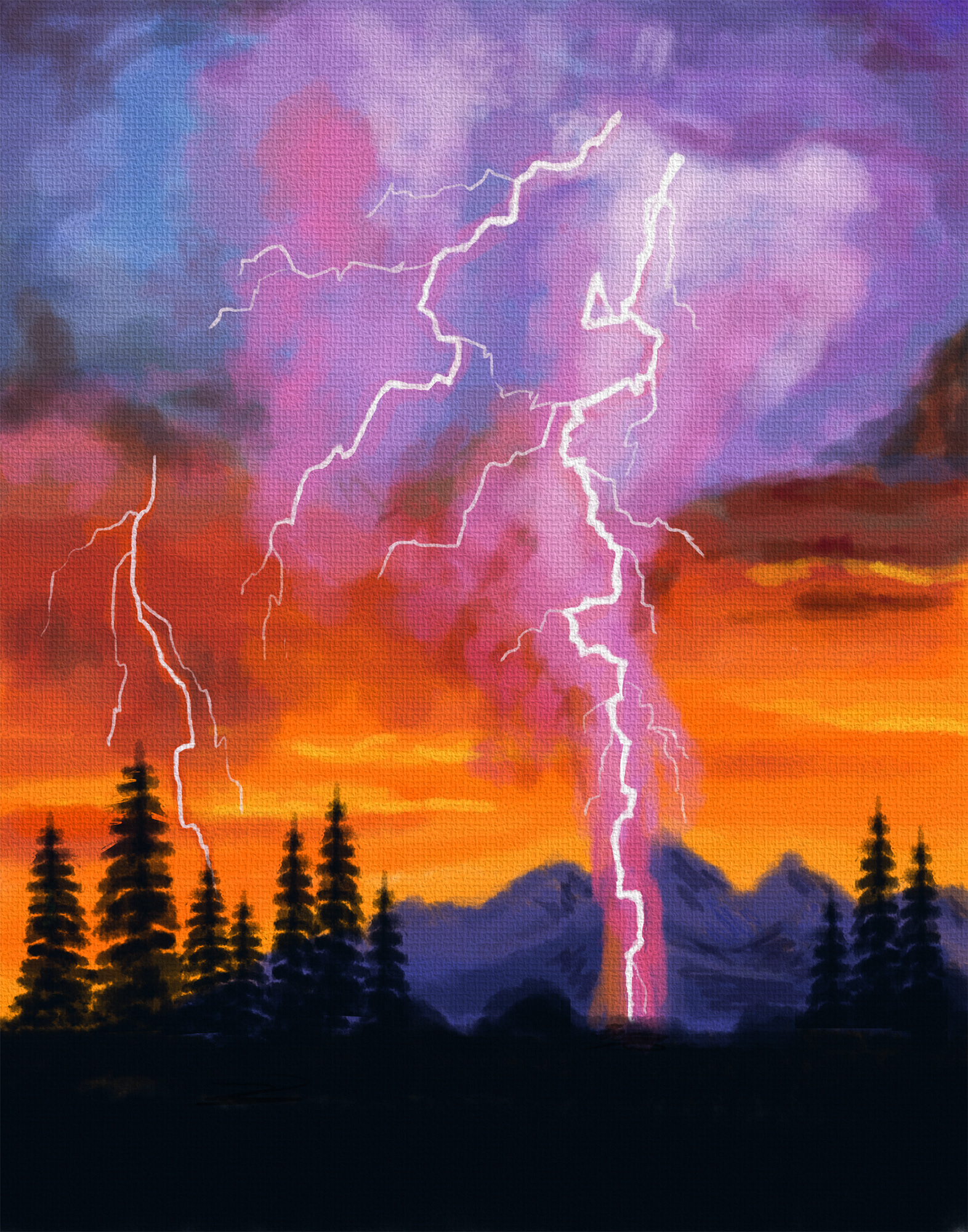 Lightning Sunset