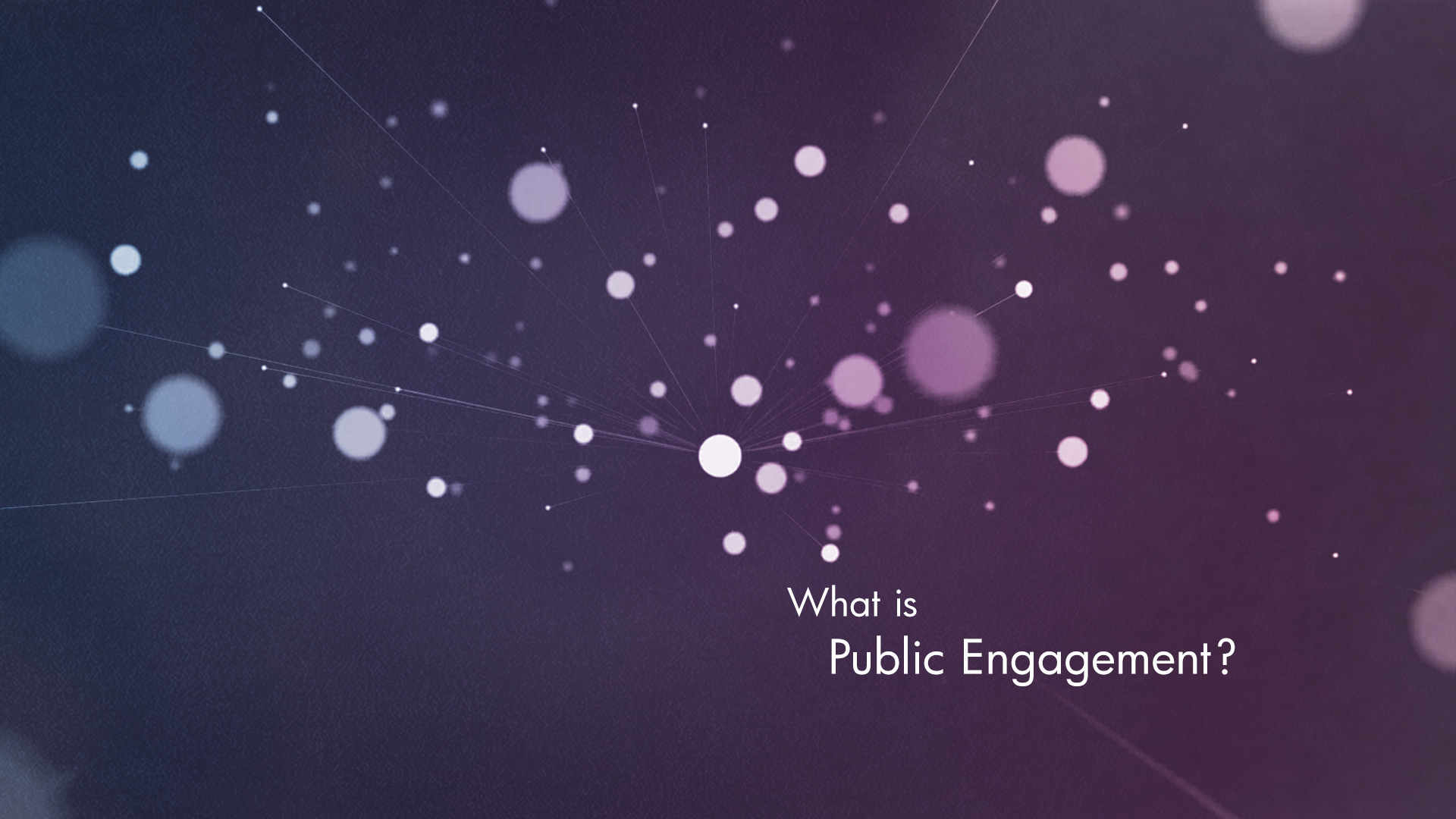 Explainer animation concept development - public engagement