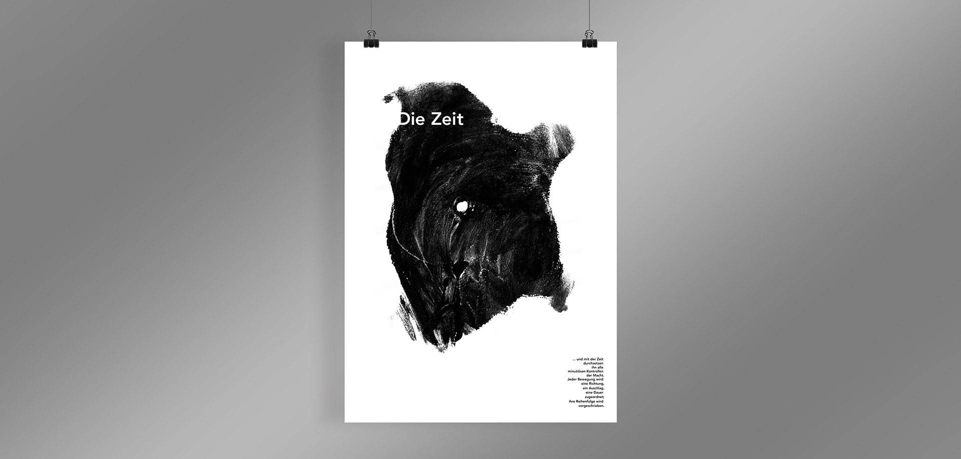 Titelbild zum Projekt "Verschwende deine Zeit": 1. Plakat aufgehängt