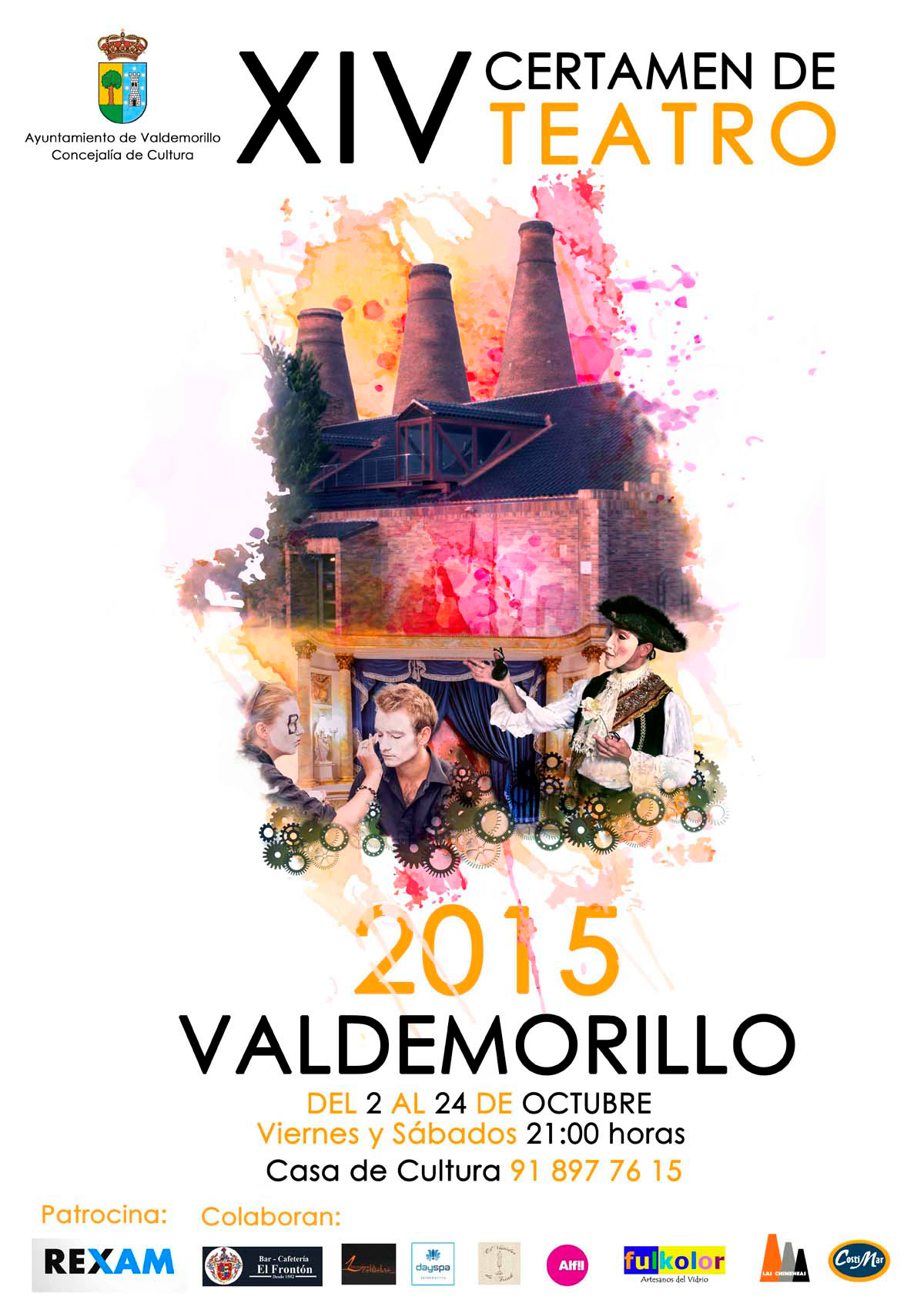 Cartel para certamen de Teatro Valdemorillo