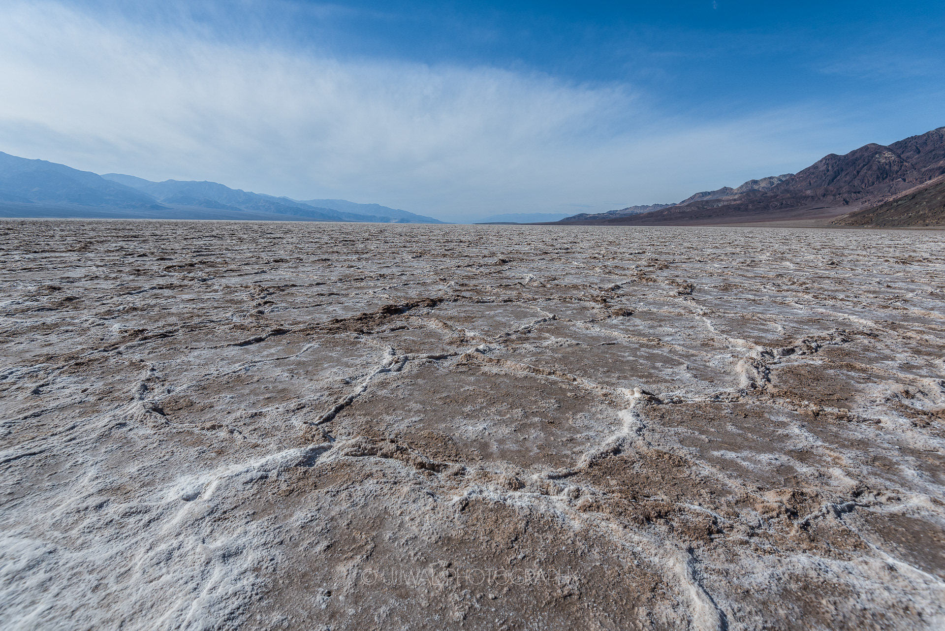 Badwater basin at Death Valley National Park, California, USA