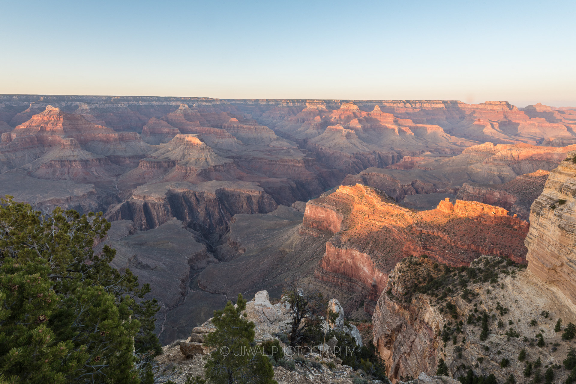 Amazing view of Grand Canyon during Sunset Arizona, USA