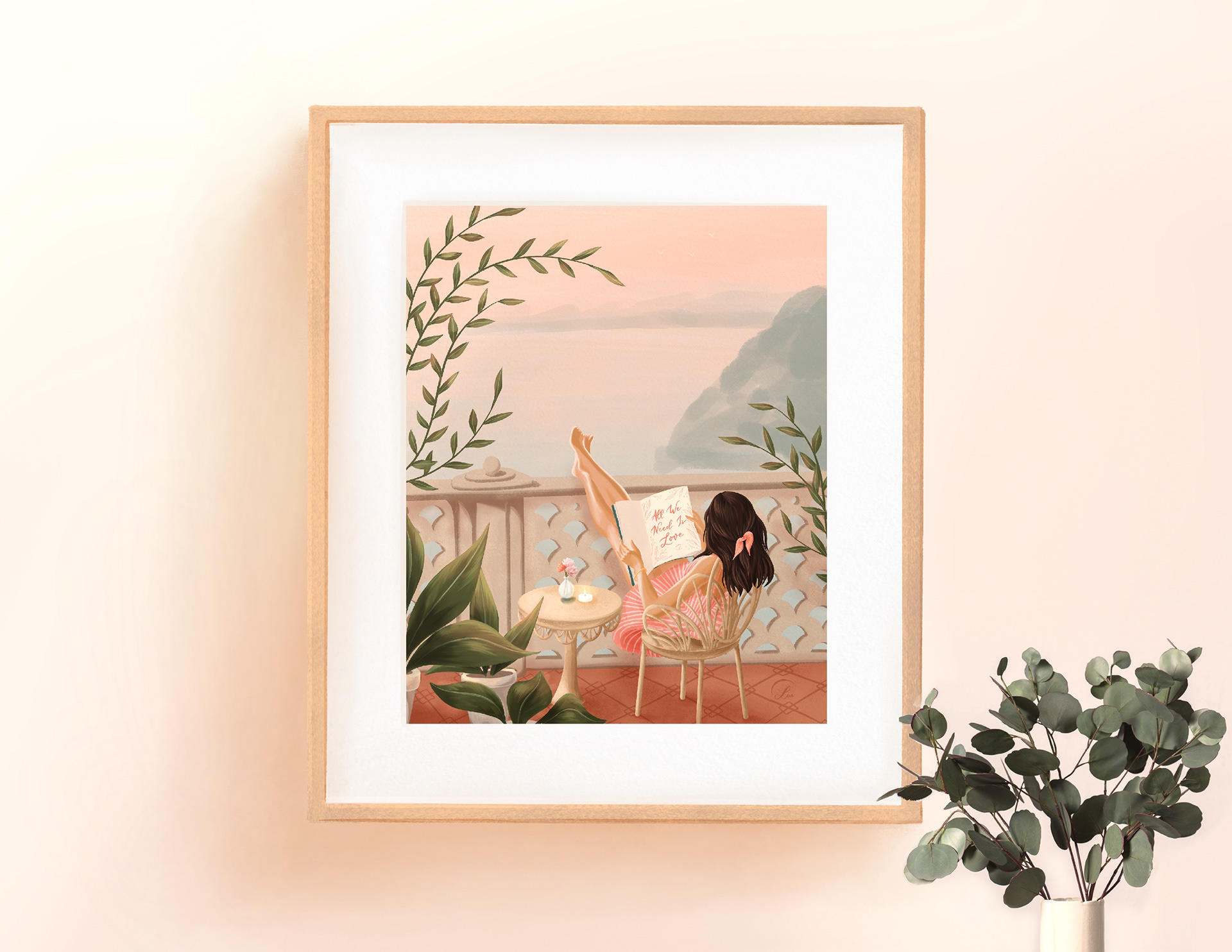 Handmade frame & border mockup