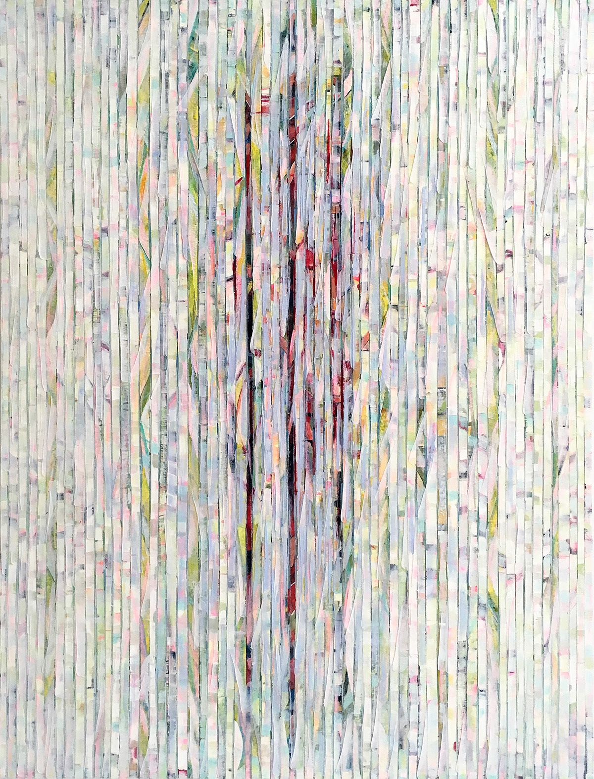 German artist Hermann Lederle is a visual composer of line, shape, and color