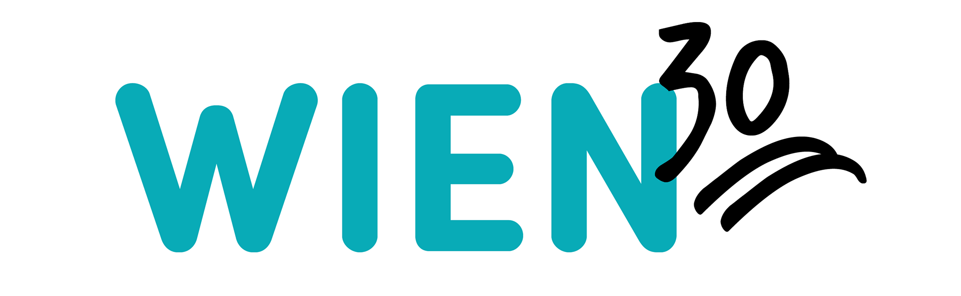 Logo visual for the campaign #wien30