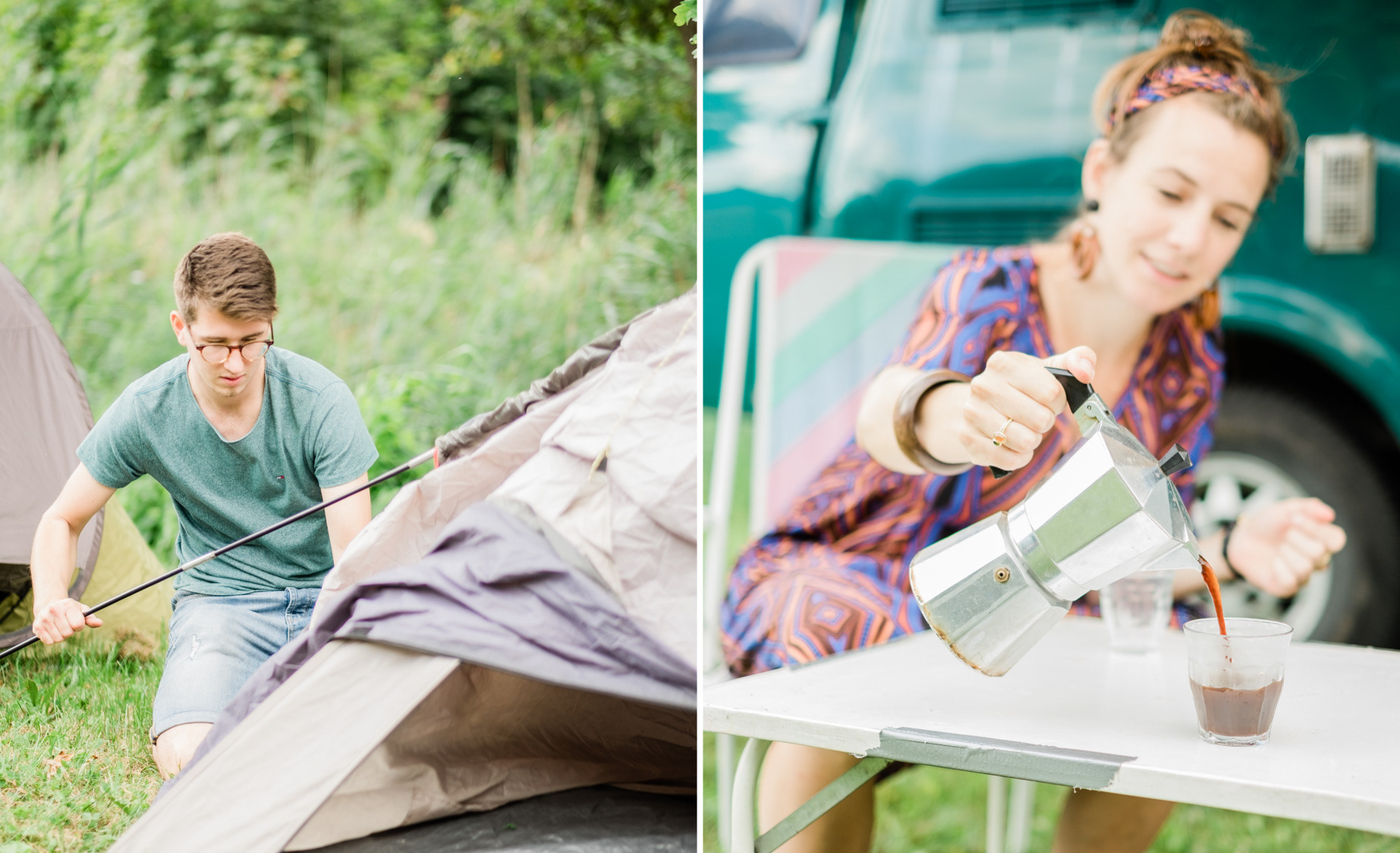 tent opzetten snippenweide