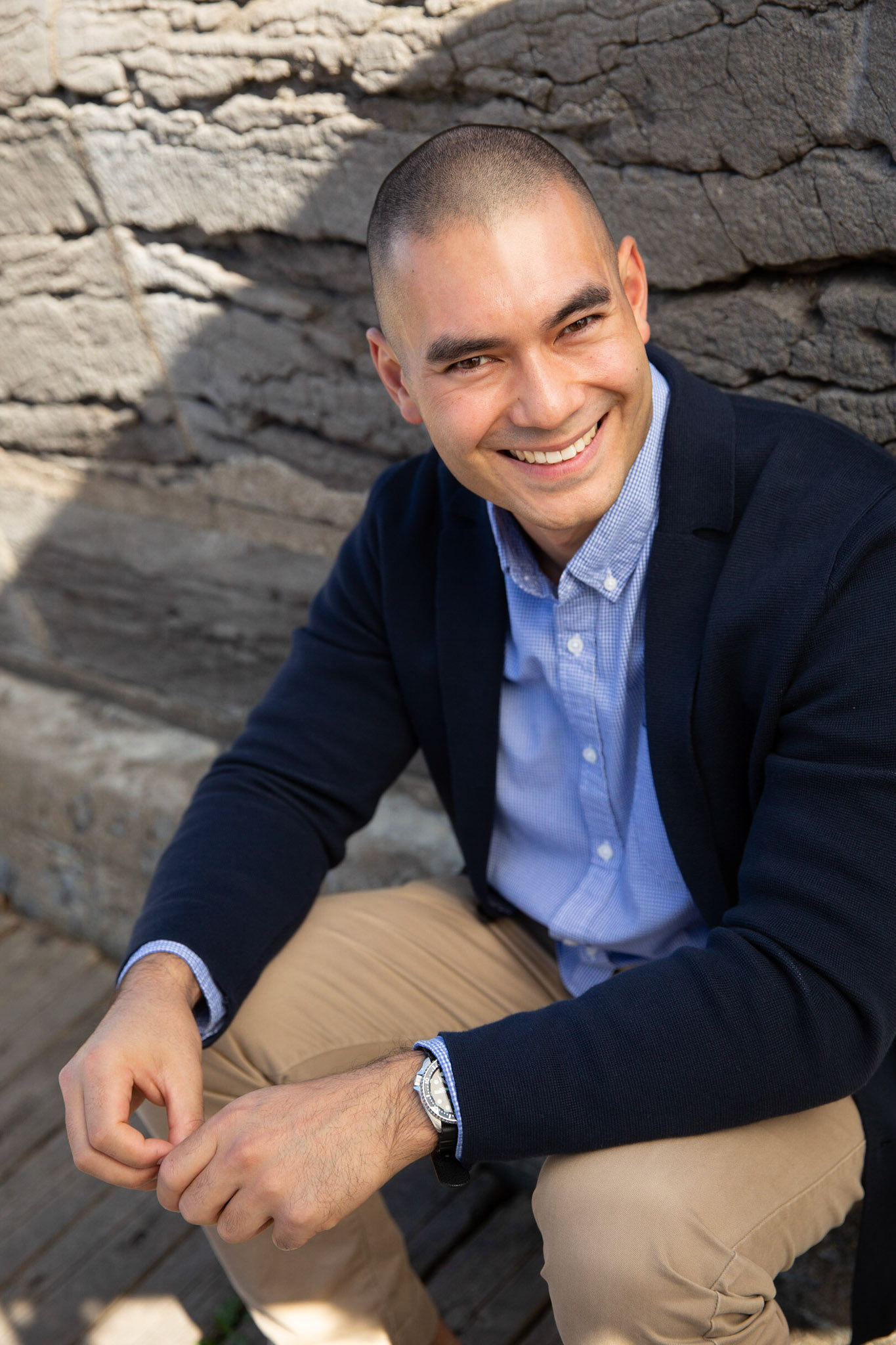 Alistair Chan was photographed in the summer of 2018 next to the Lachine Canal. He was working on a PhD in Renewable Resources, and was featured in a McGill publication about the McConnell Challenge Fund, which matches philanthropic gifts made to the University. 