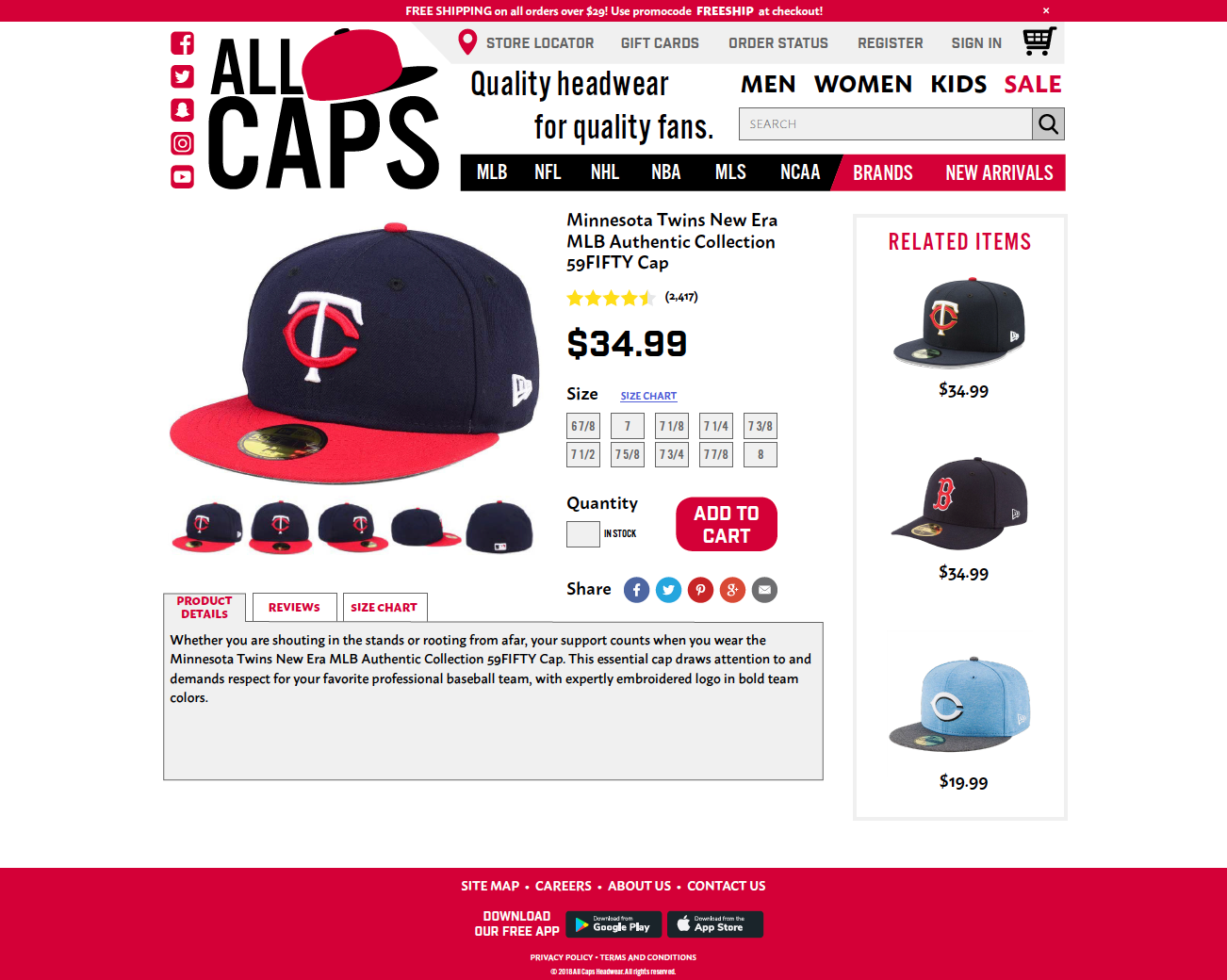 desktop product page