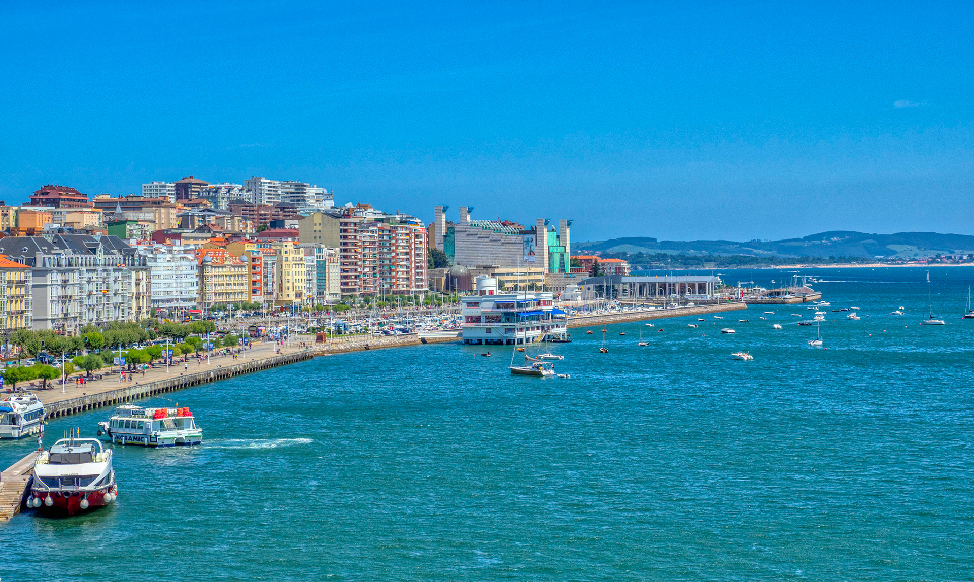 Water front at Bay of Santander