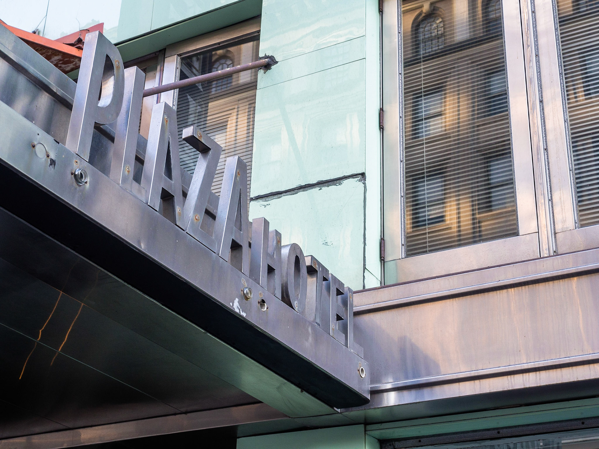 Plaza Hotel Sign, Downtown, San Diego, 2014
