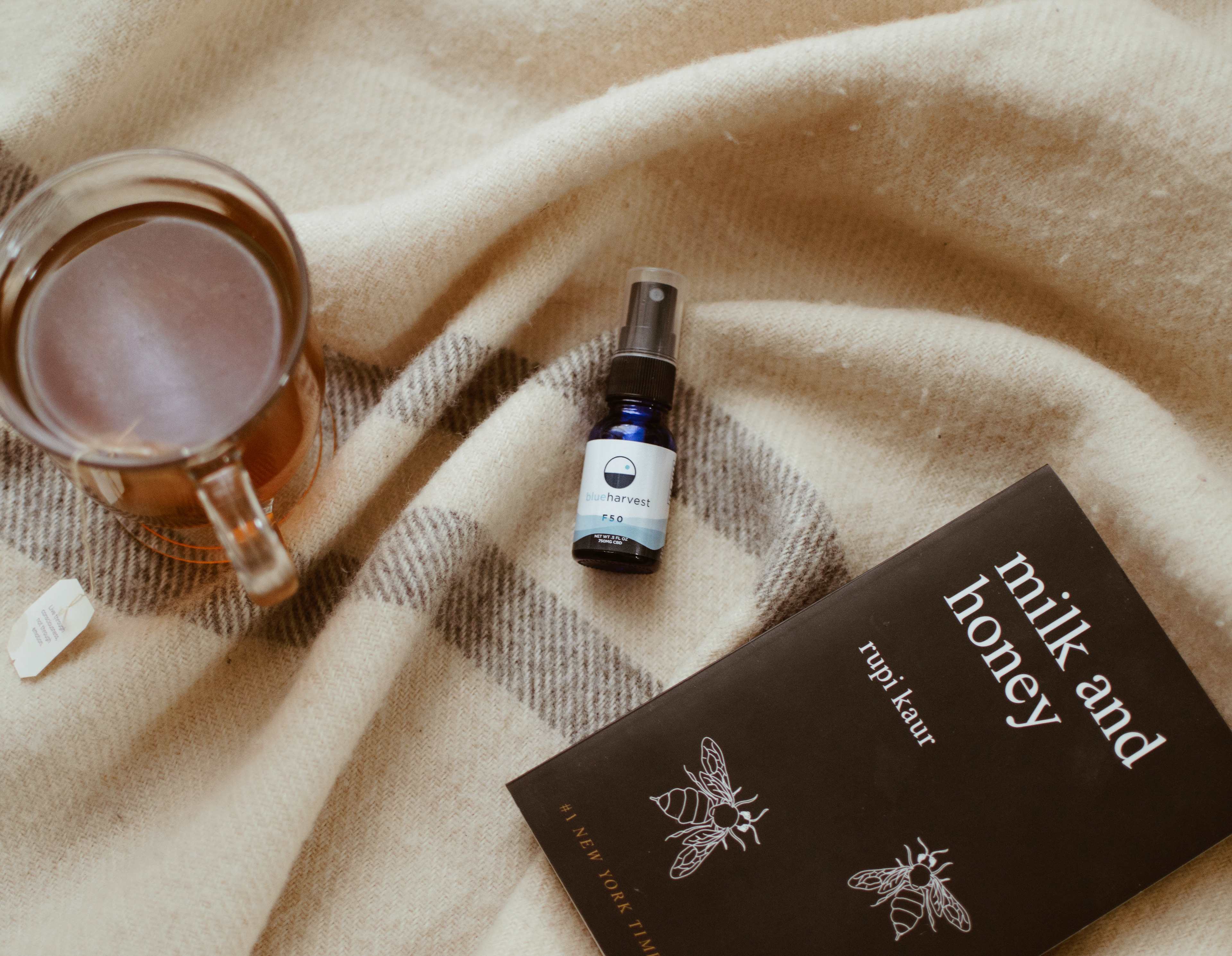 Photoshoot for Blue Harvest CBD spray