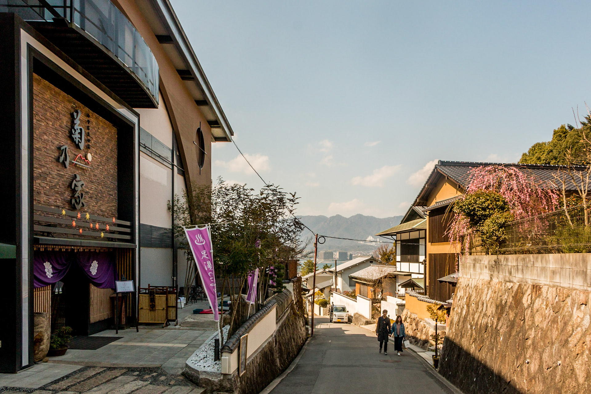 Seaside Japan. Miyajima, Hiroshima, Japan