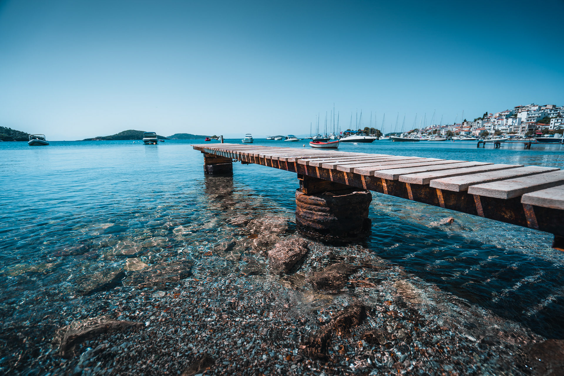 The beautiful Skiathos Coast in Greece