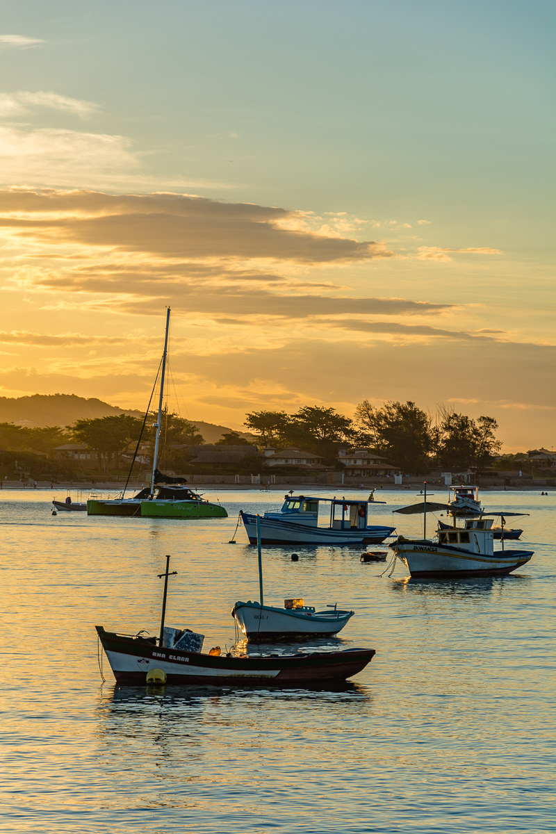 Barcos ao Entardecer (Armação dos Búzios - RJ)