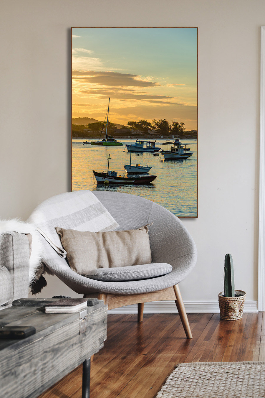 Barcos ao Entardecer