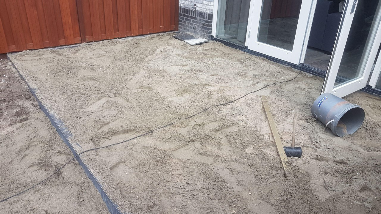 Foto 2:Stellen opsluitbanden