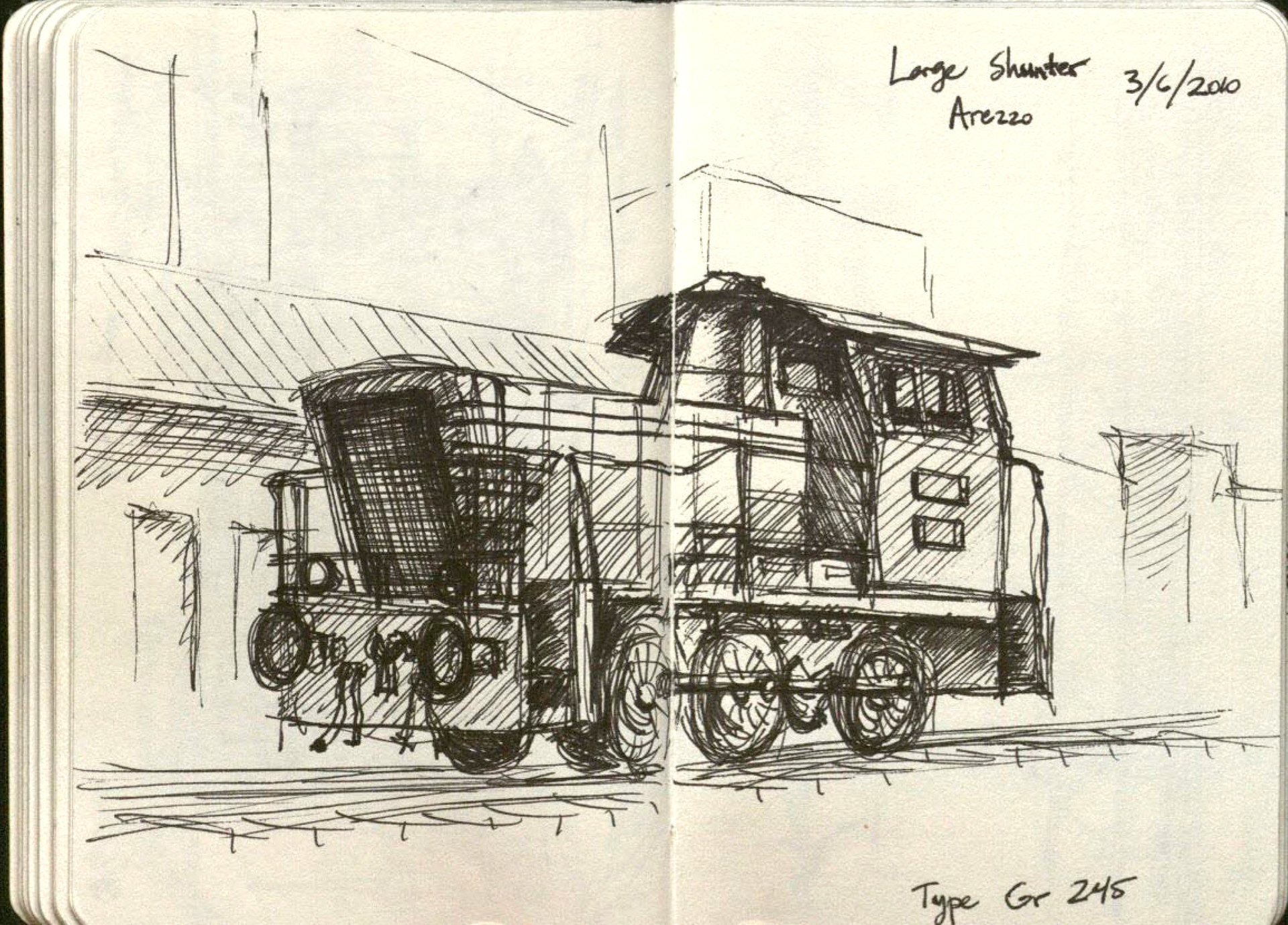 Seen in the Arezzo station yard.