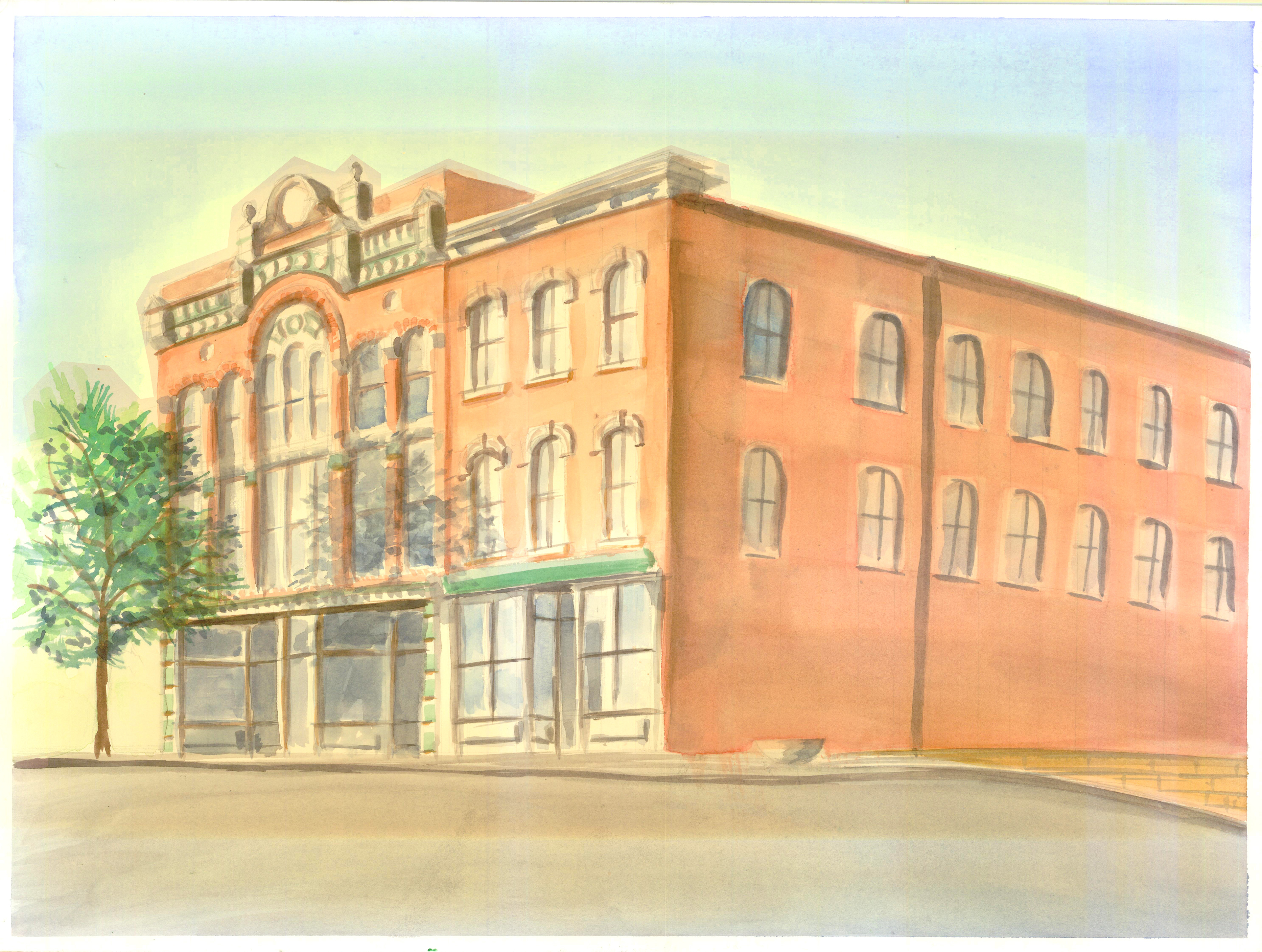 The Lohman Mercantile and Lohman Opera House, iconic buildings in downtown on High Street. (12th Grade)
