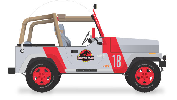 Matt McGillvray | Portland, Maine Graphic Design - Jurassic Park Jeep ...