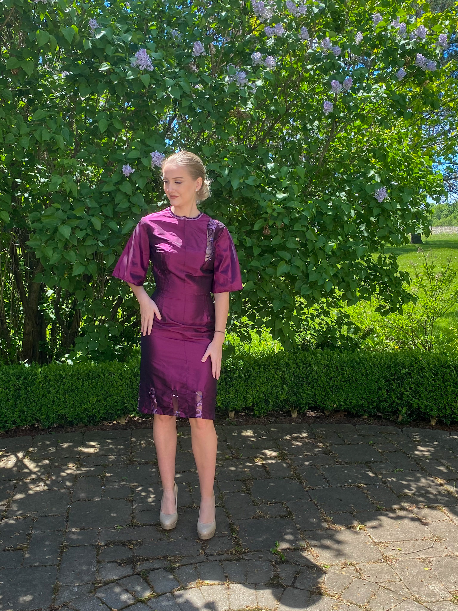 Bell sleeve dress