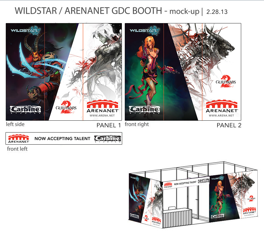 A fun trade show booth design I did for a recruiting event.
