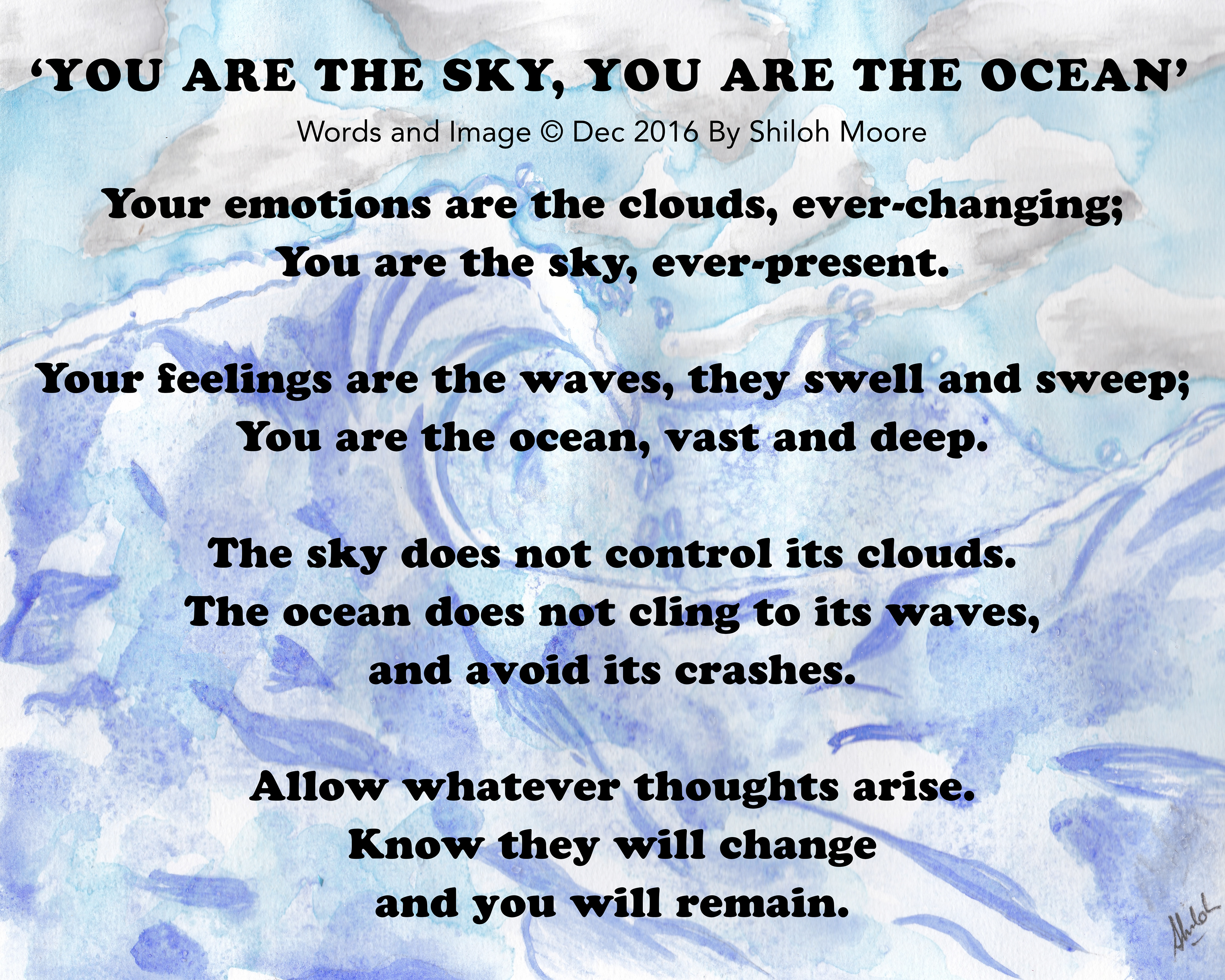 You are the Sky, You are the Ocean | 2016