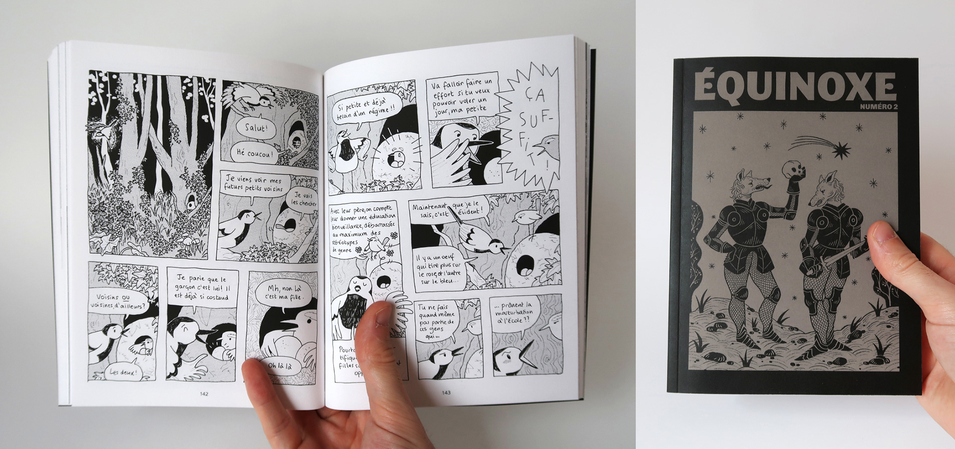 Fanzine Équinoxe #2 édité par Guy Pradel, couverture Christelle Diale > equinoxezine.fr
