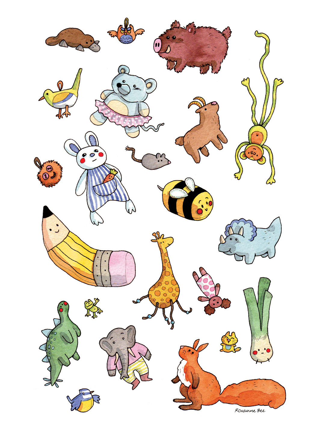 Collection de peluches