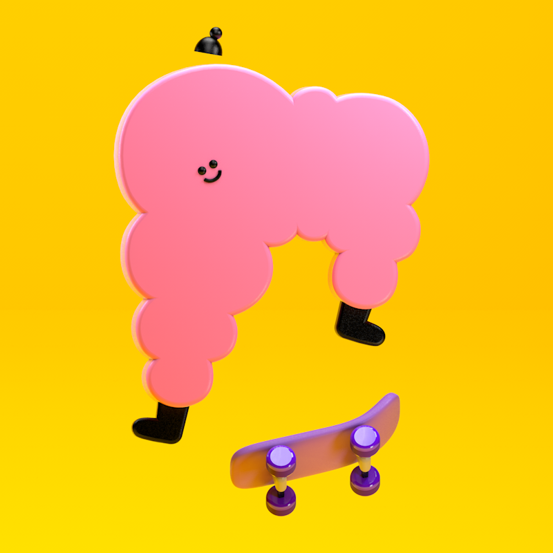 skater boi/girl/blob