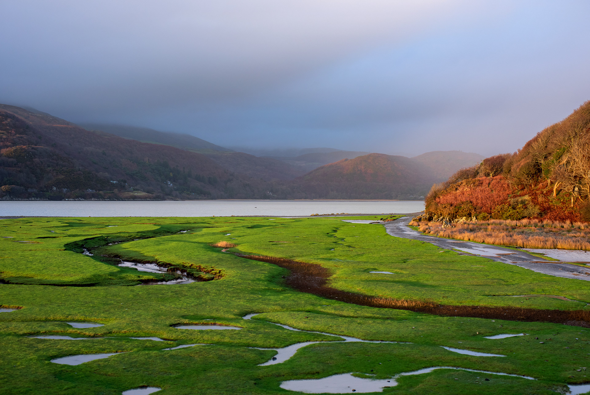 marcin noga, hackney, photograph, photographer, photography, London, studio, photo shoot, image, picture, fine, art, artist, British, award, winning, exhibition, editorial, uk, light, magazine, nikon, otus, lens, portfolio, interesting, Britain, dusk, golden hour, blue hour, sunset, landscape, view, travel, sky, place, nature, best, location, clouds, perspective, interesting,  bridge, barmouth, snowdonia, eastuary, mawddach,
