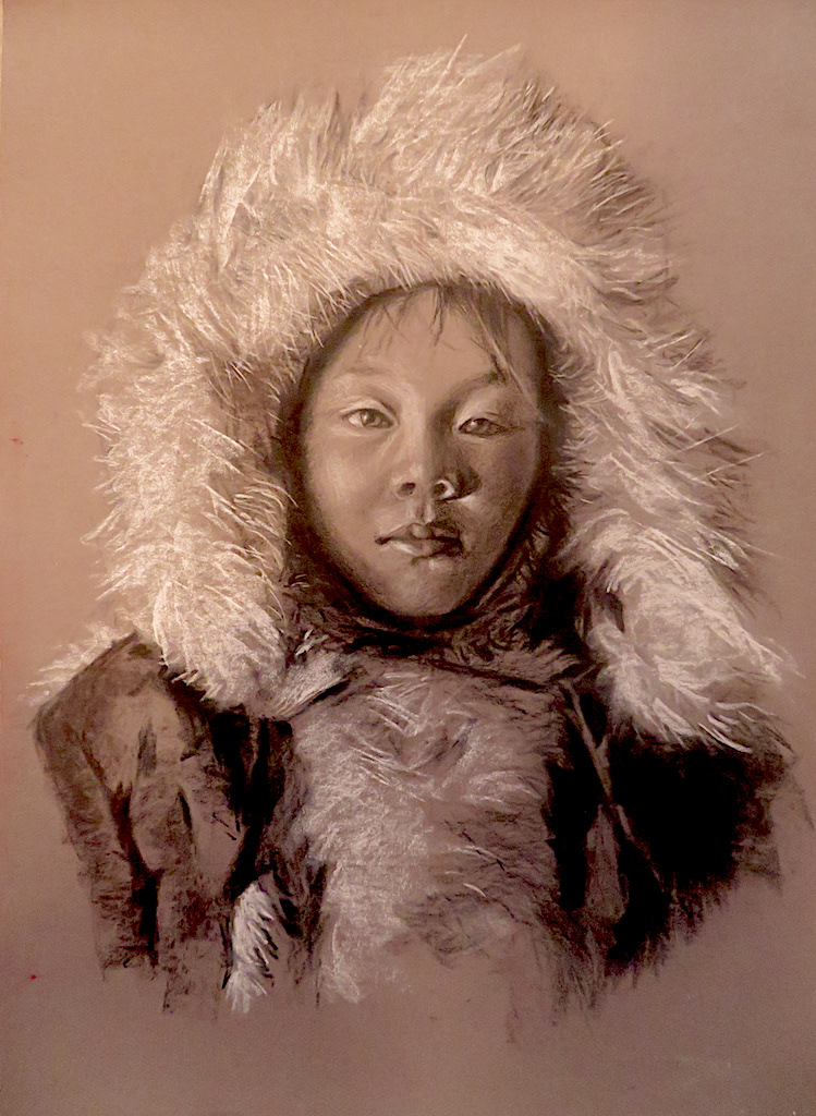 Mongolian Boy | Pastel on cardboard | 12 x 16 inches