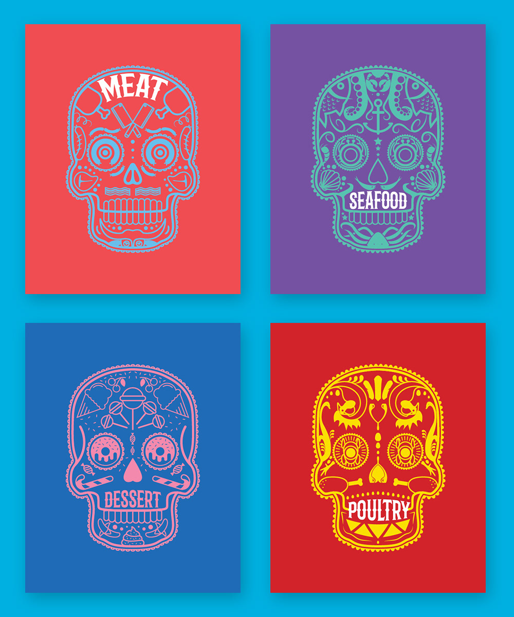 Sugar Skull Illustrations by Chris Santone