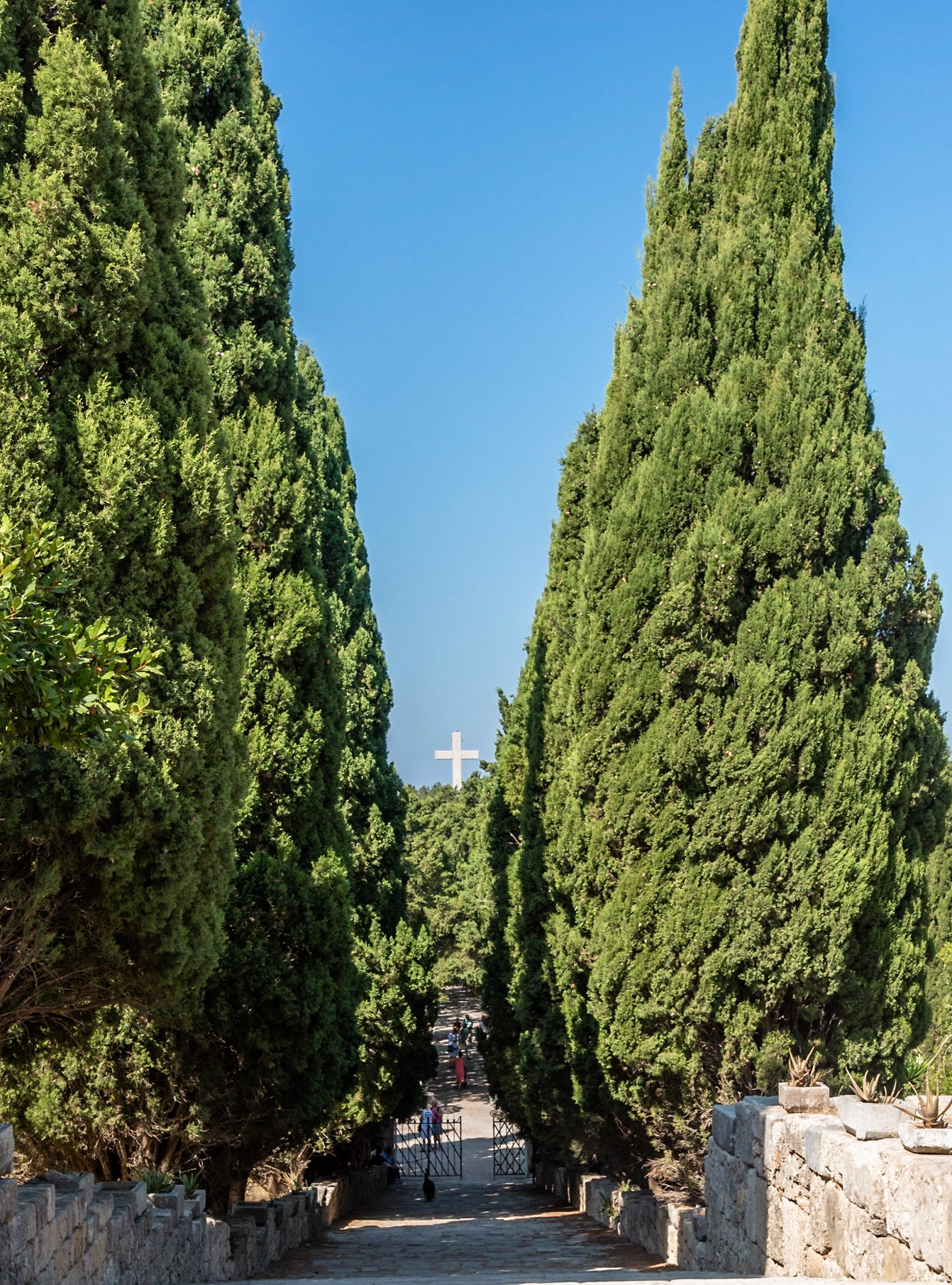 Cross on a hill, Filerminos Monastery