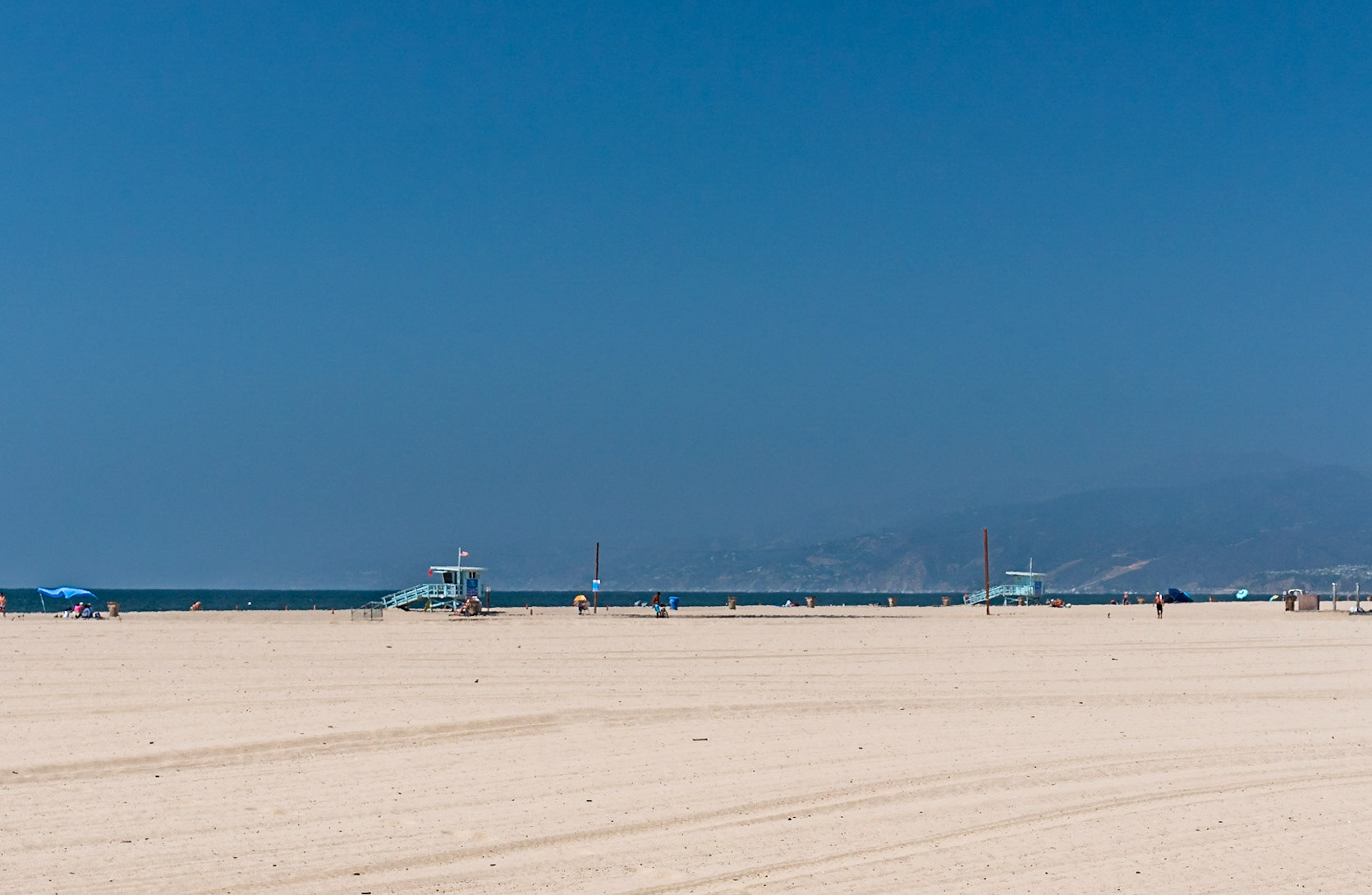 Venice Beach, Los Angeles. The Pacific's out there somewhere