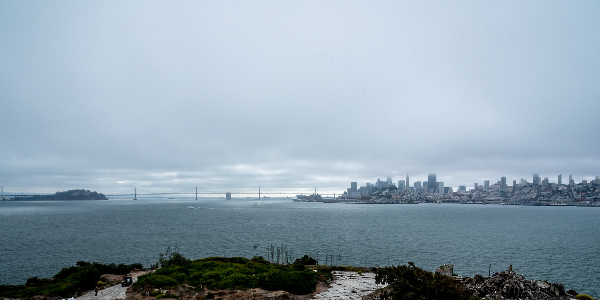 Mist clearing over the Golden Bay Bridge, San Fransisco