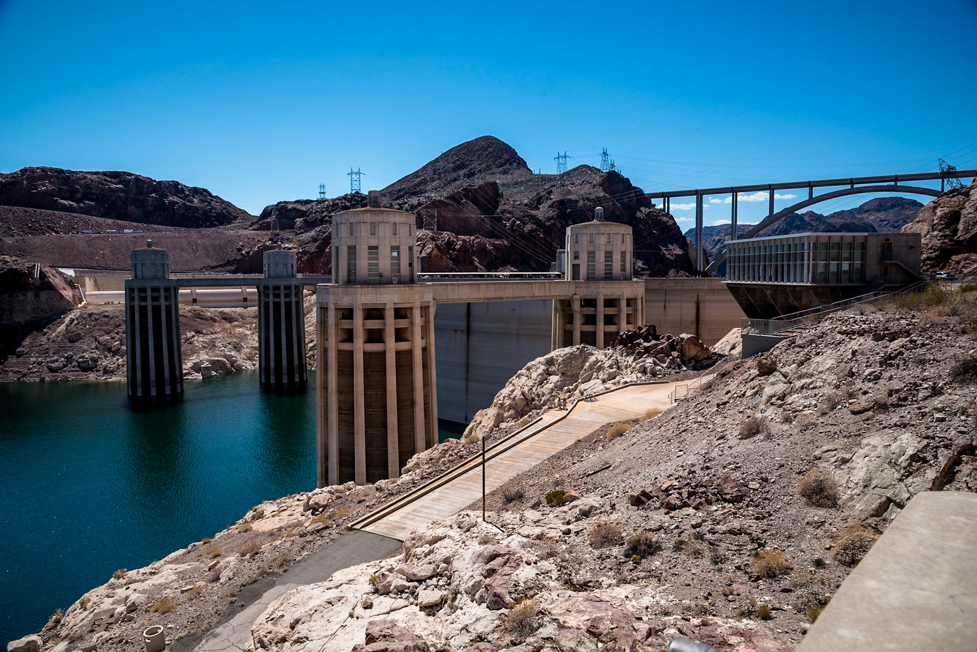 Four Intake Towers, Hoover Dam, Arizona/Nevada border