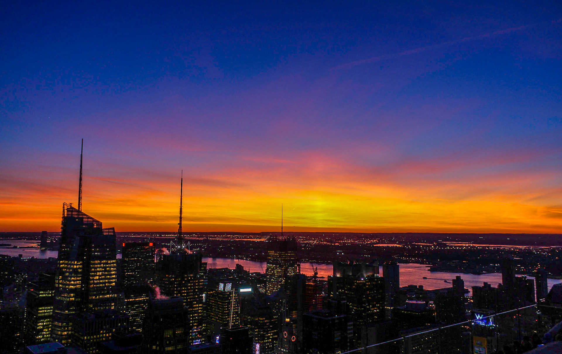 Sunset over Manhattan