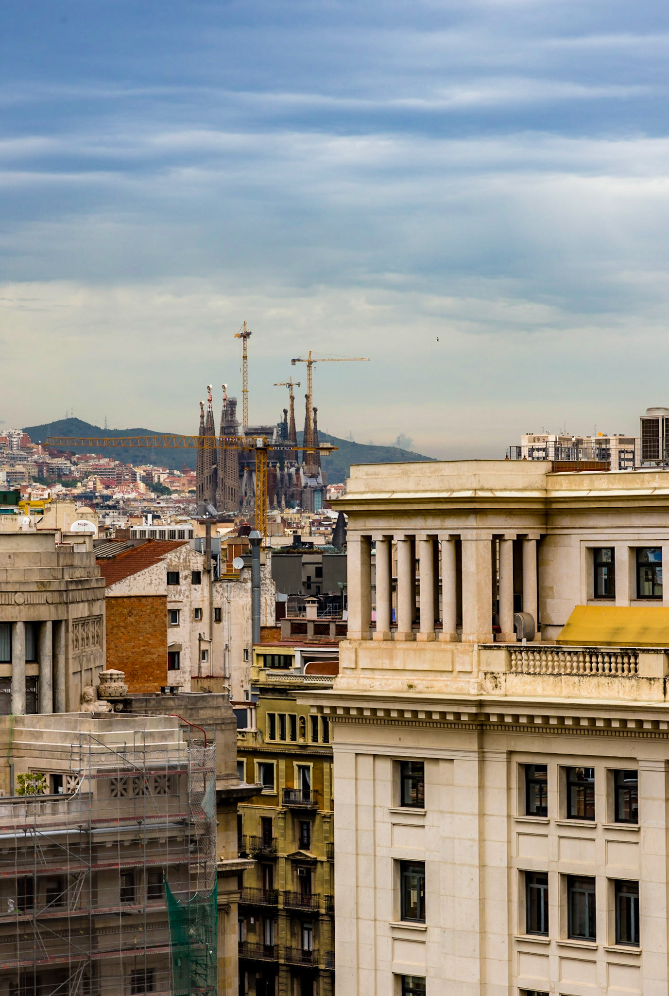 The Sagrada Familia dominates almost every view in Barcelona