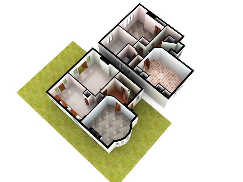 Standard 3D Floor Plan - Example 2