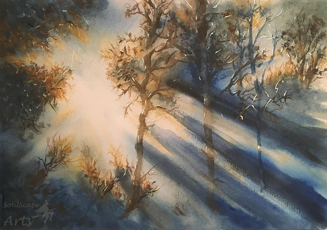 Watercolour from a tutorial so not for sale