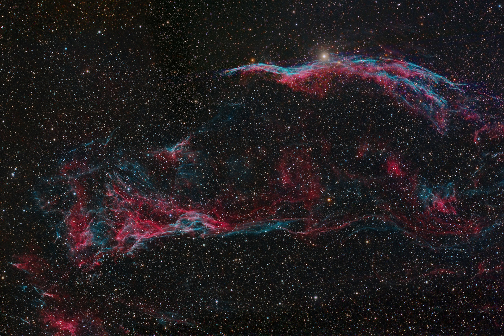 Pickering's Triangle & Western Veil Nebula