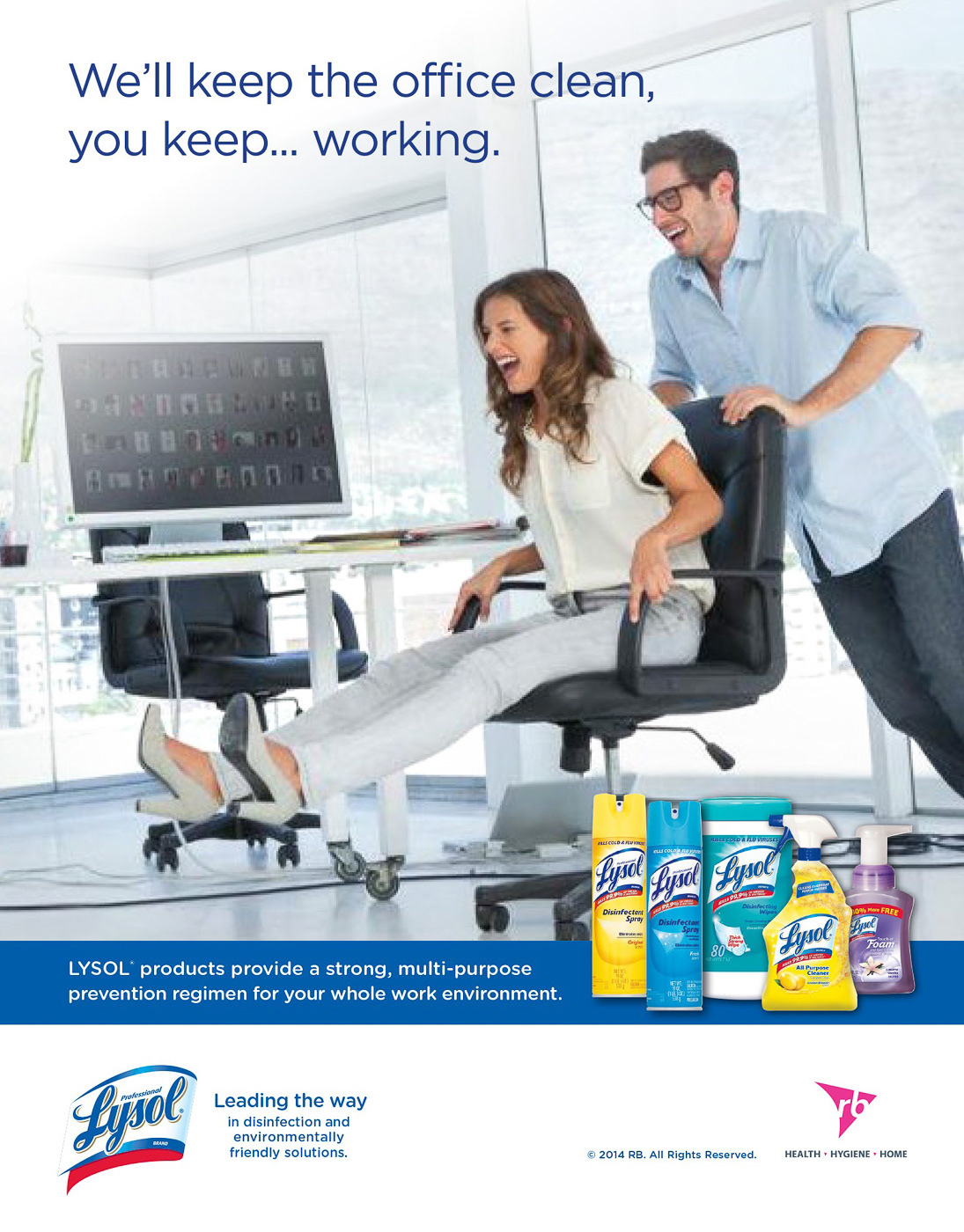 Lysol Office Ad