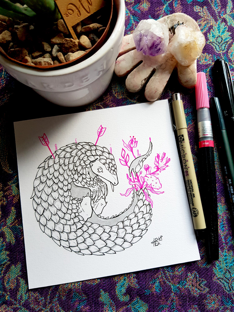 Ink drawing