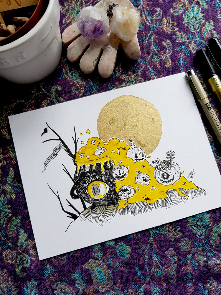 Ink drawing