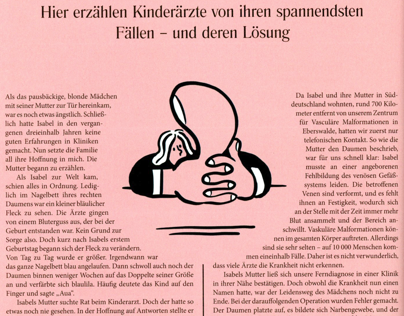 Das Mädchen mit dem dicken Daumen